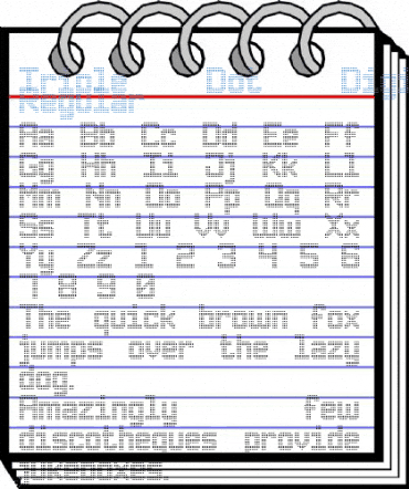 Triple Dot Digital-7 Font