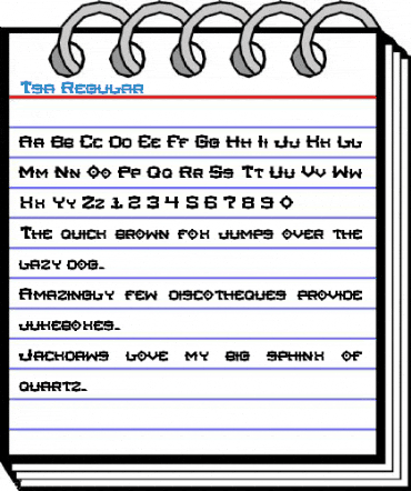 Tsa Regular Font