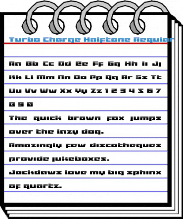 Turbo Charge Halftone Regular Font