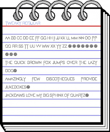 Tweaky Regular Font