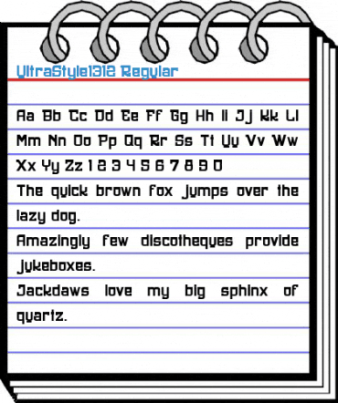 UltraStyle1312 Regular Font