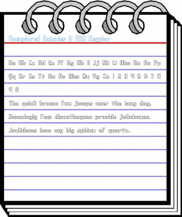 Unexplored Galaxies O BRK Regular Font