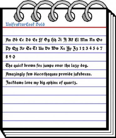 UnifrakturCook Bold Font
