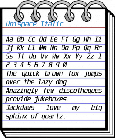 Unispace Font