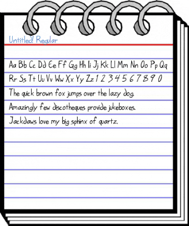 Untitled! Regular Font