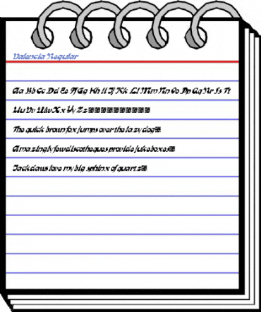 Valencia Regular Font