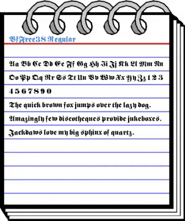 VfFree38 Regular Font