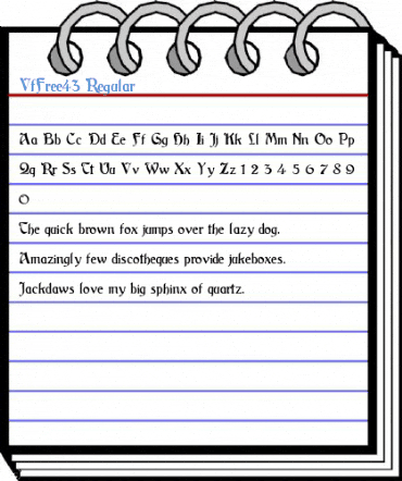 VfFree43 Regular Font