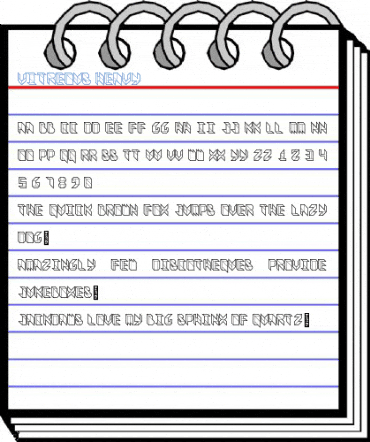 Vitreous Heavy Font