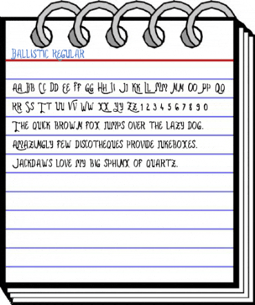 Ballistic Regular Font
