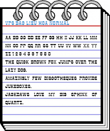 VPS Bac Lieu Hoa Normal Font