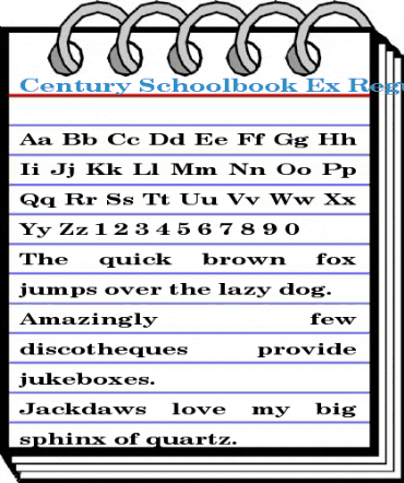 Century Schoolbook Ex Regular Font