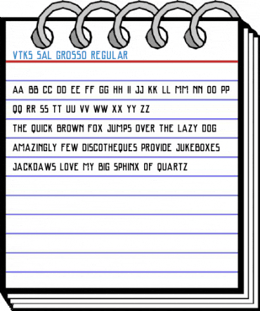 VTKS SAL GROSSO Regular Font