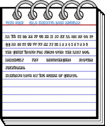 VTKS SOLUǃO CRIATIVA DOIS Regular Font