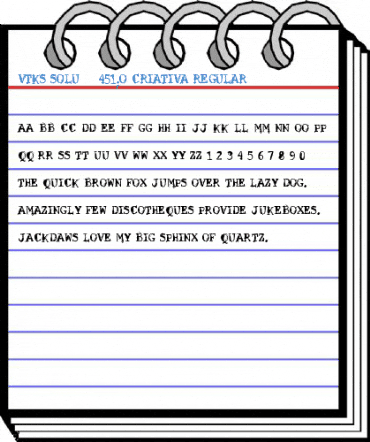 VTKS SOLUǃO CRIATIVA Regular Font