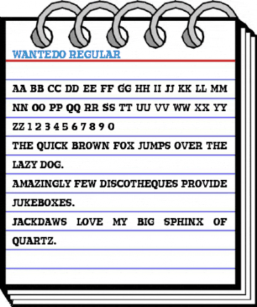 Wantedo Regular Font