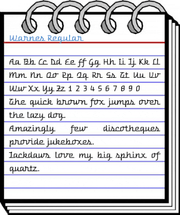 Warnes Regular Font