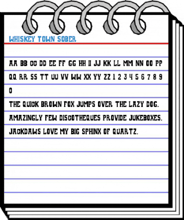 Whiskey Town Sober Font