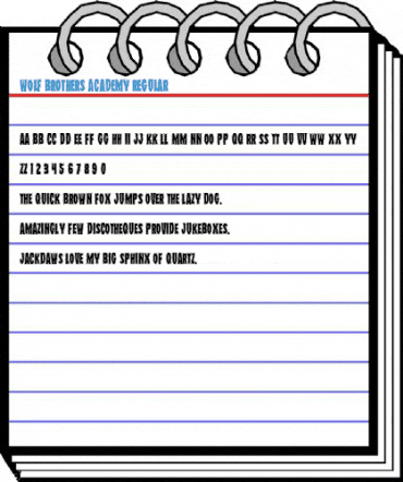 Wolf Brothers Academy Regular Font