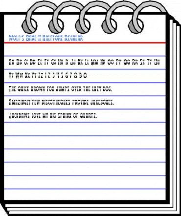 Wolf's Bane II Halftone Regular Font