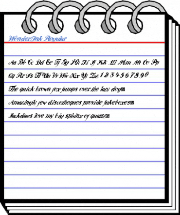 WonderInk Regular Font