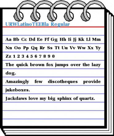 URWLatinoTEEBla Regular Font