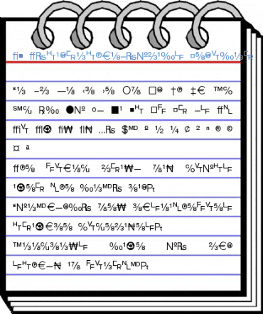 WP TypographicSymbols Regular Font