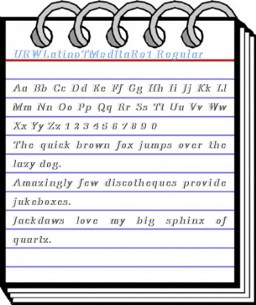 URWLatinoTMedItaRe1 Regular Font