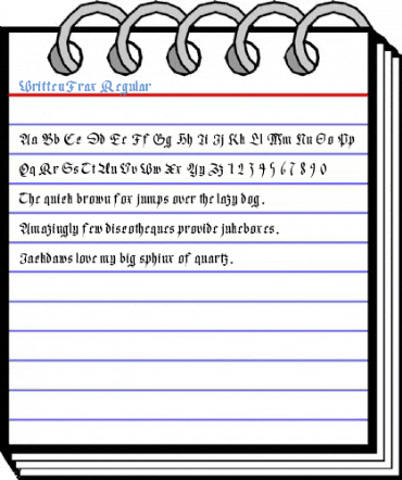 WrittenFrax Regular Font