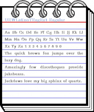 URWLatinoTRegRe1 Regular Font
