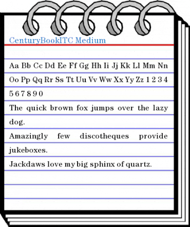 CenturyBookITC Medium Font