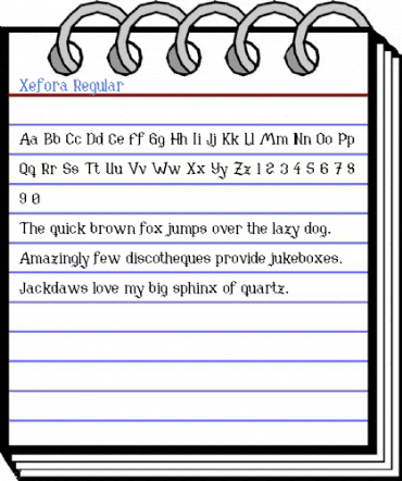 Xefora Regular Font