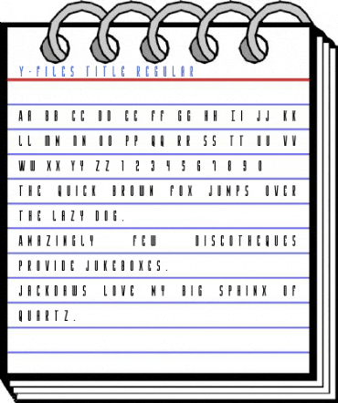 Y-Files Title Regular Font
