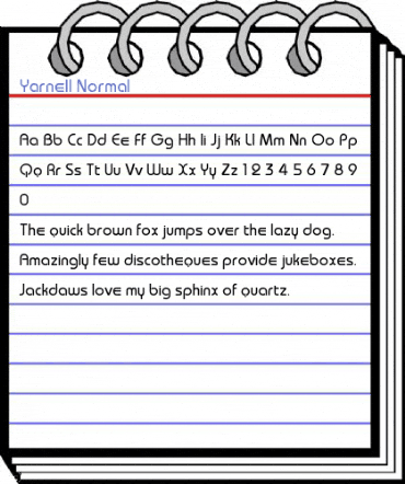 Yarnell Normal Font