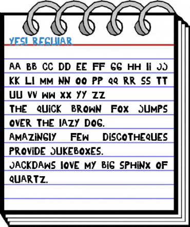 YES! Regular Font