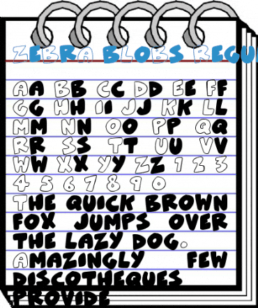 ZeBrA bLoBs Regular Font