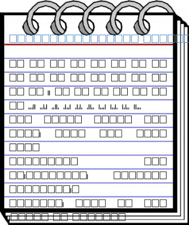 ZipCodeBarcodeTT Normal Font