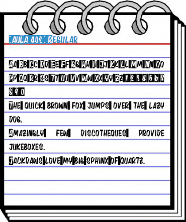 [AULA 402] Regular Font
