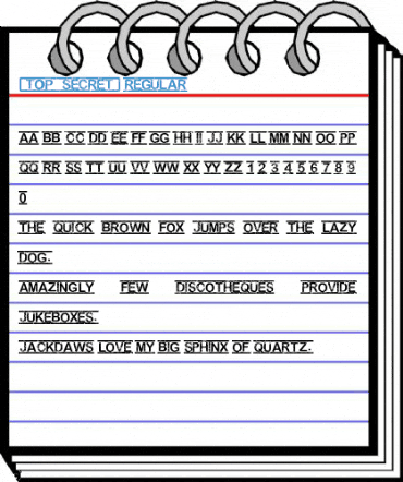 [TOP_SECRET] Regular Font