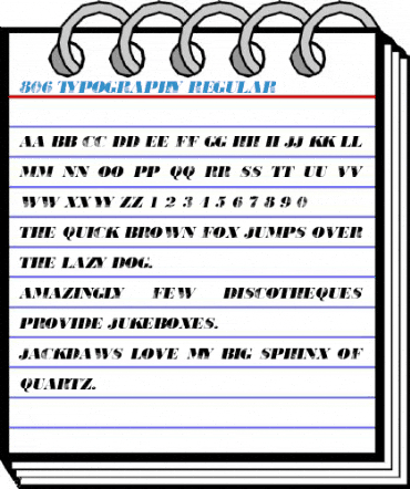 806 Typography Regular Font