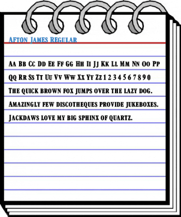 Afton James Regular Font