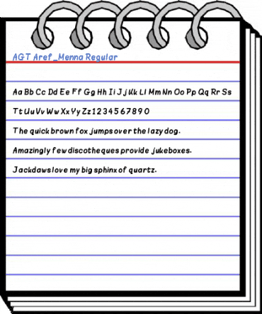 AGT Aref_Menna Regular Font