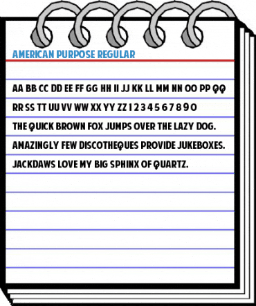 American Purpose Regular Font