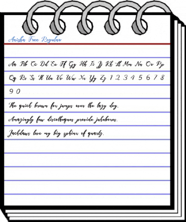 Anisha Free Regular Font