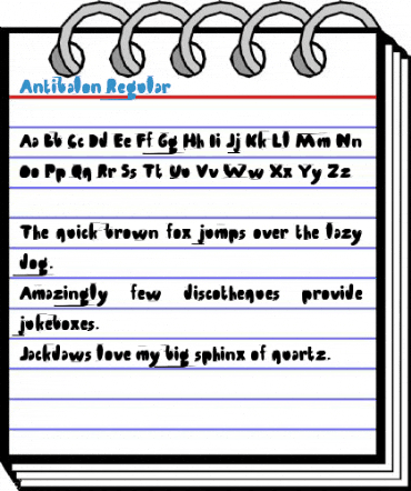 Antibalon Regular Font