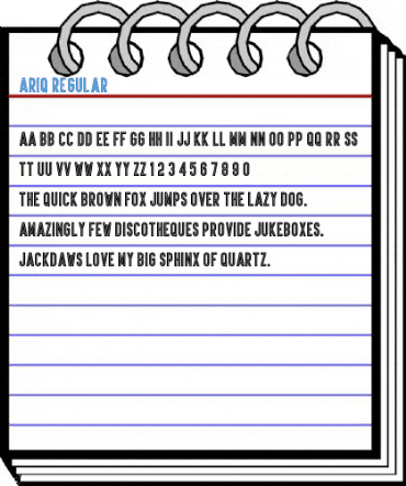 Ariq Regular Font