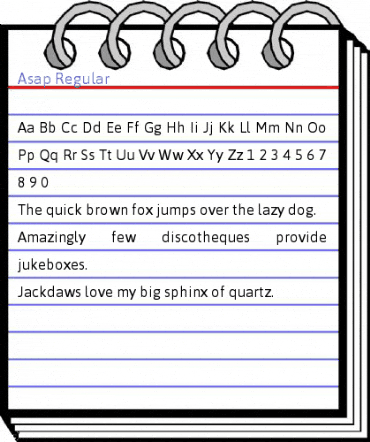 Asap Regular Font