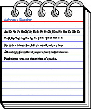 Aztechno Regular Font