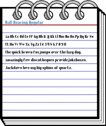 Ball Bearing Regular Font