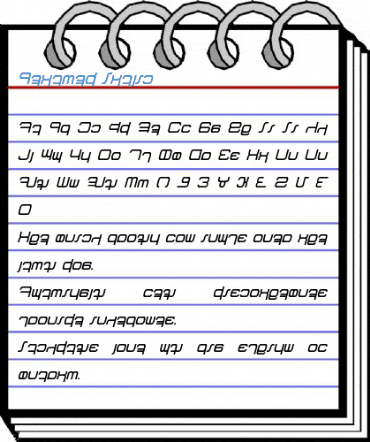 Betazed Italic Font